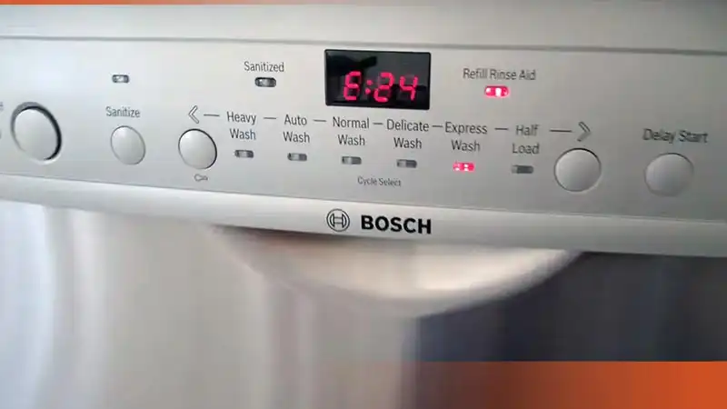 ارور e24 ماشین ظرفشویی بوش