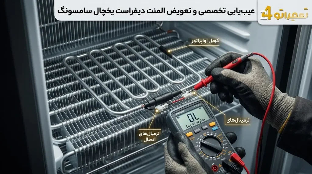 تعویض المنت یخچال سامسونگ